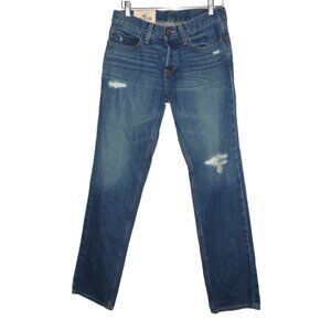 HOLLISTER California 1922 Slim Straight Button Fly Blue Jeans Men's size 28 x 30